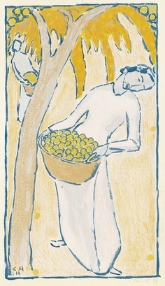 Fruit Harvest (weibliche Figur mit Korb)