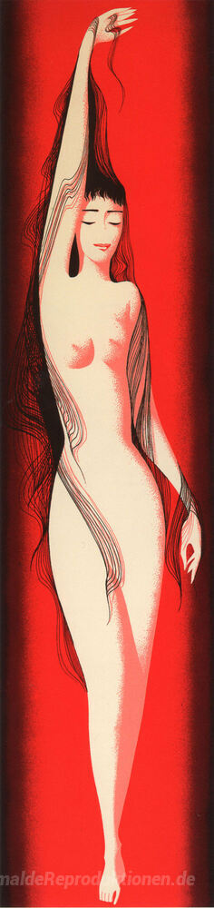 Schwarz Silken Haar