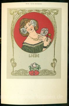 Postkarten Love Heart Woman