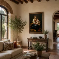 Mitteltafel eines Triptychons (Studie für ein Fenster in der St. — Italienische Villa