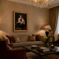 Mitteltafel eines Triptychons (Studie für ein Fenster in der St. — Boutiquehotel