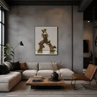 Sculptor Jingoro mit Statuen umgeben — Modernes Loft