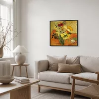 Japanischer Vase mit Rosen und Anemonen — Skandinavisches Haus