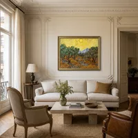 Public Garden mit Vincent s Haus im Hintergrund — Pariser Wohnung