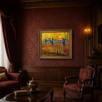 Stillleben: Vase mit Cornflowers und Mohnblumen — Historisches Herrenhaus