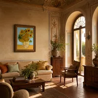 Zwei Köpfe der Männer — Italienische Villa