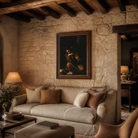 Heiliger Franziskus in Meditation — Italienische Villa
