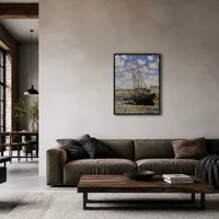 Boat bei Ebbe am Fecamp — Modernes Loft