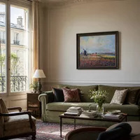 Porträt von Michael mit Hut und Pom Pom — Pariser Wohnung