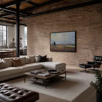 Porträt von Michael mit Hut und Pom Pom — Modernes Loft