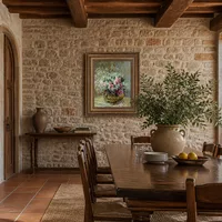 Blumen in einem Topf — Italienische Villa