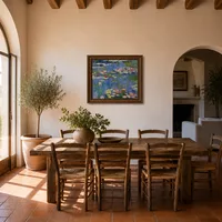 Wasserlilien — Mediterranes Haus