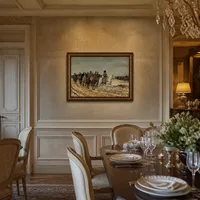 Porträt von Gerda — Schloss-Esszimmer