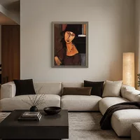 Jeanne Hébuterne mit Hut und Halskette — Zeitgenössische Residenz