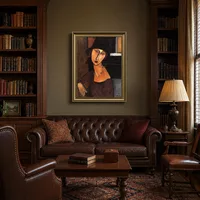 Jeanne Hébuterne mit Hut und Halskette — Klassische Bibliothek
