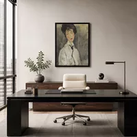 Frau mit einem Black Tie — Designerbüro
