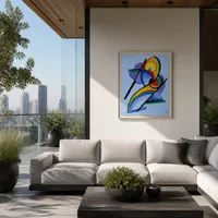 Selbst -portrait — Penthouse-Terrasse in der Stadt