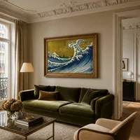 Eine farbige Version des Big Wave — Pariser Wohnung