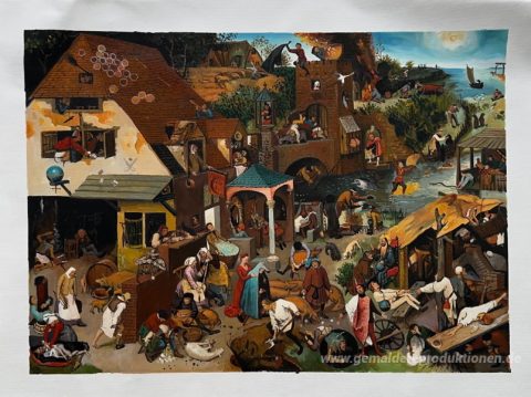 Dieses Gemälde, von unseren Künstlern von Hand gemalt
