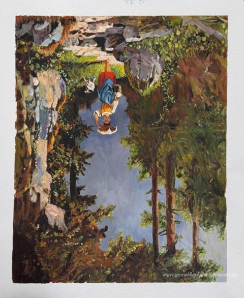 Dieses Gemälde, von unseren Künstlern von Hand gemalt