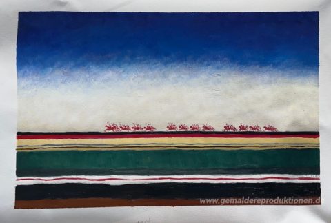 Dieses Gemälde, von unseren Künstlern von Hand gemalt