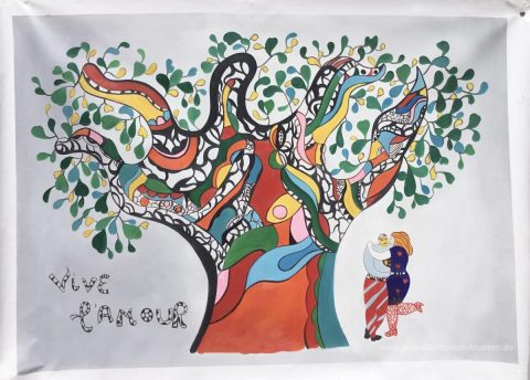 Dieses Gemälde, von unseren Künstlern von Hand gemalt