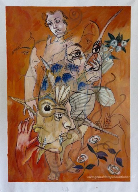 Dieses Gemälde, von unseren Künstlern von Hand gemalt