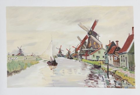 Dieses Gemälde, von unseren Künstlern von Hand gemalt