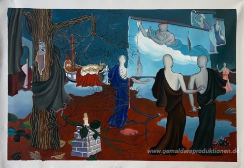 Dieses Gemälde, von unseren Künstlern von Hand gemalt