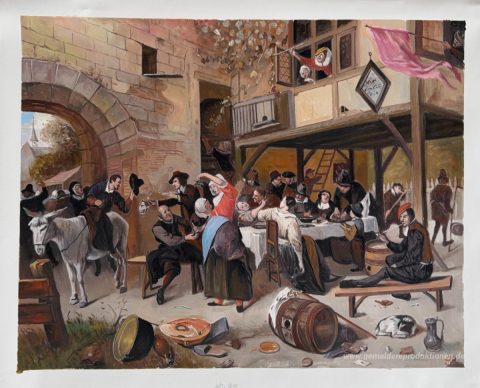 Dieses Gemälde, von unseren Künstlern von Hand gemalt