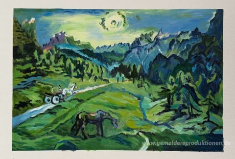 Dieses Gemälde, von unseren Künstlern von Hand gemalt