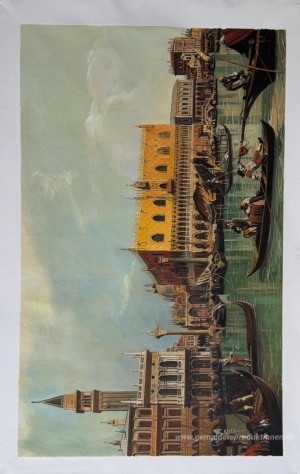Ein Blick in Venedig aus der Punta della Dogana in Richtung San-
