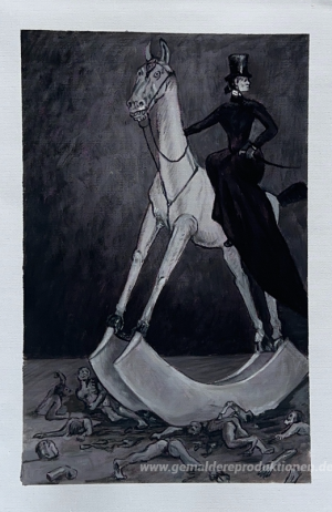Die Dame auf dem Pferd