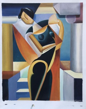 Frau mit einem Fan II