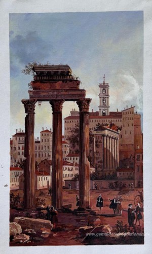 Rom: Die Ruinen des Forum, Blick in Richtung Capitol