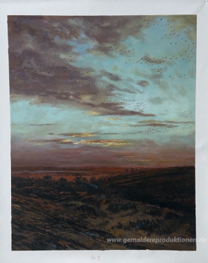 Abend Migration der Vögel