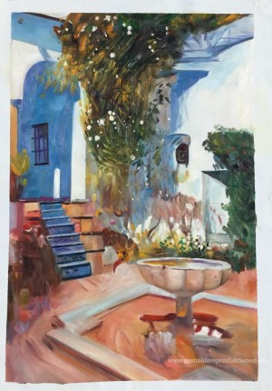 Brunnen am Alcazin Sevilla
