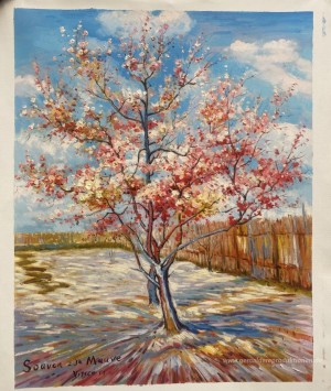 Blühender Pfirsichbaum (in Erinnerung an Mauve)