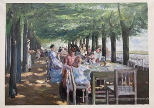 Die Terrasse im Restaurant Jacob in Nienstedten an der Elbe