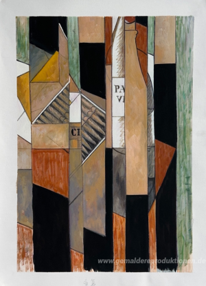 Stillleben mit Flasche und Zigarren