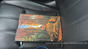 Allee der Pappeln am Sonnenuntergang