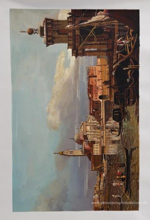Piazzetand des Dogen Palast vom Bacino di San Marco