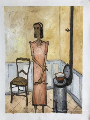 Femme au poêle