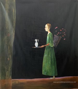 Mädchen mit Blumen