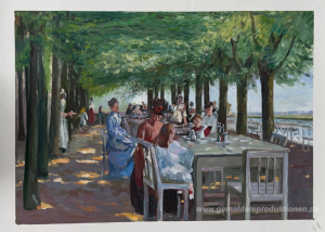 Die Terrasse im Restaurant Jacob in Nienstedten an der Elbe